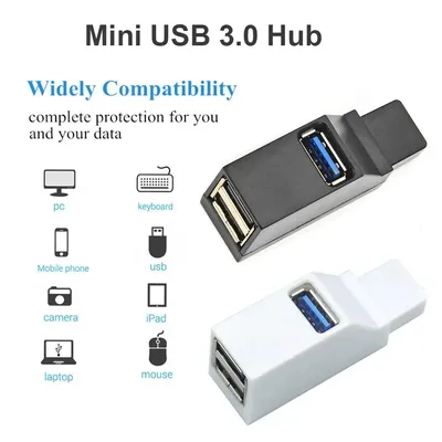 고속 USB 3.0 허브 어댑터 확장기 미니 스플리터 박스 1 to 3 포트 PC 노트북 USB 2.0 카드 리더 U 디스크용